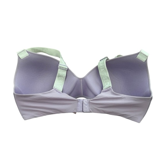 VICTORIA'S SECRET: THE T-SHIRT- Logo Strap Wireless Bra - purple 36D - Picture 2 of 6